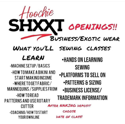 BUSINESS/EXOTIC SEWING CLASS